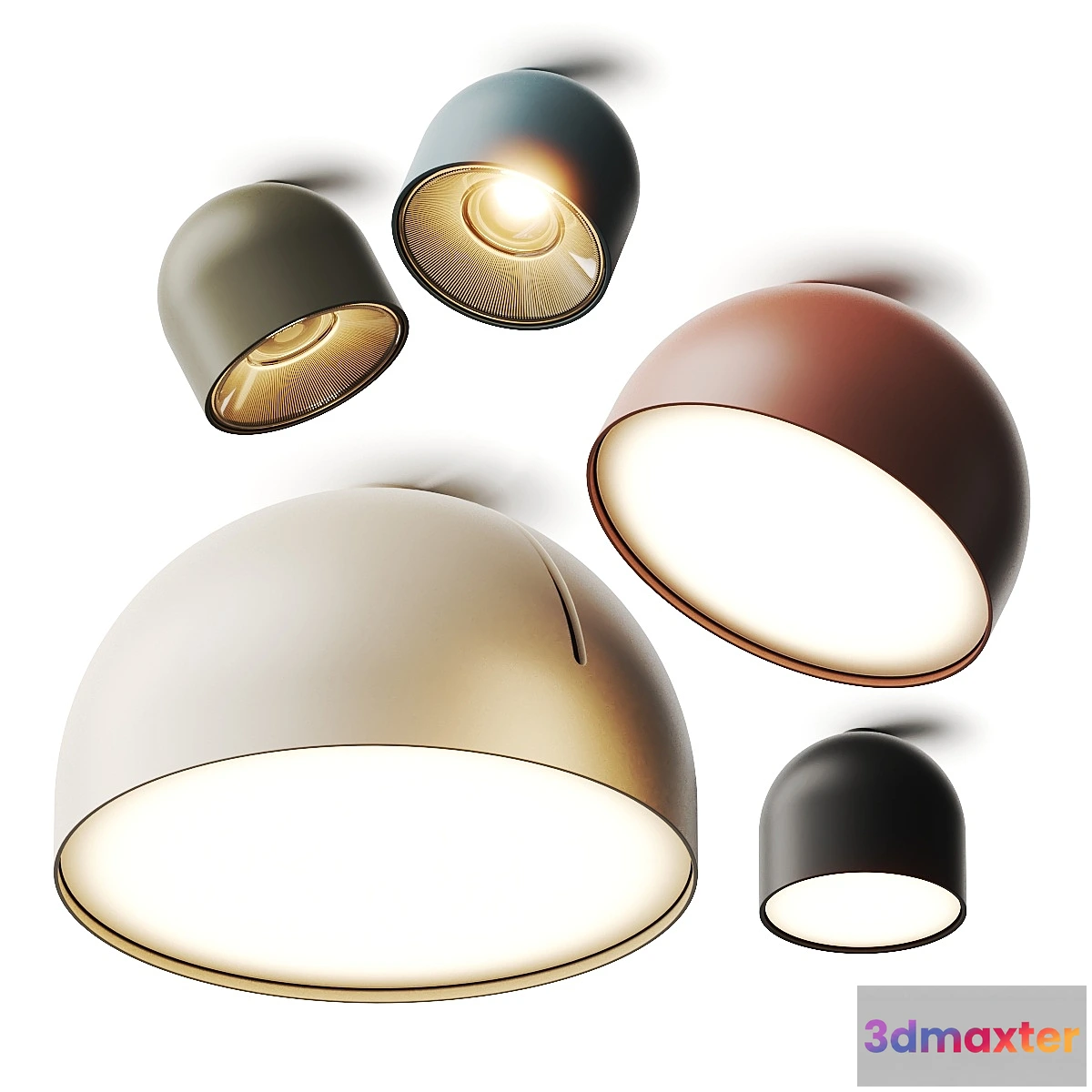 1460798 - Vibia Plusminus Solo Ceiling Lamps 3D Max