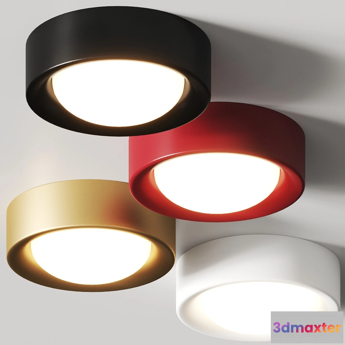 1475160 - Milan Iluminacion Cilinder Ceiling Lamps 3D Max