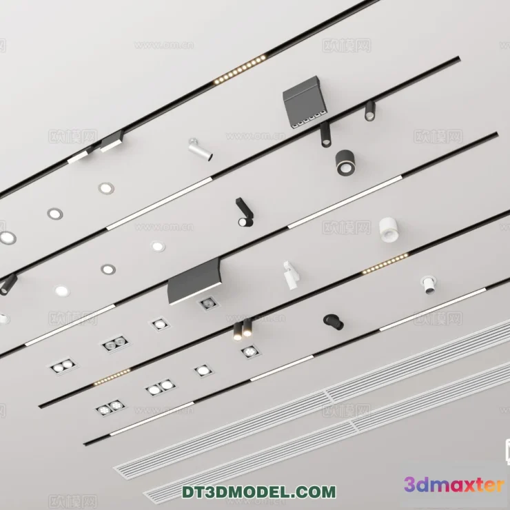 1516068 - Ceiling Lamp - 3D Model For Interior Design - 1204 3D Max