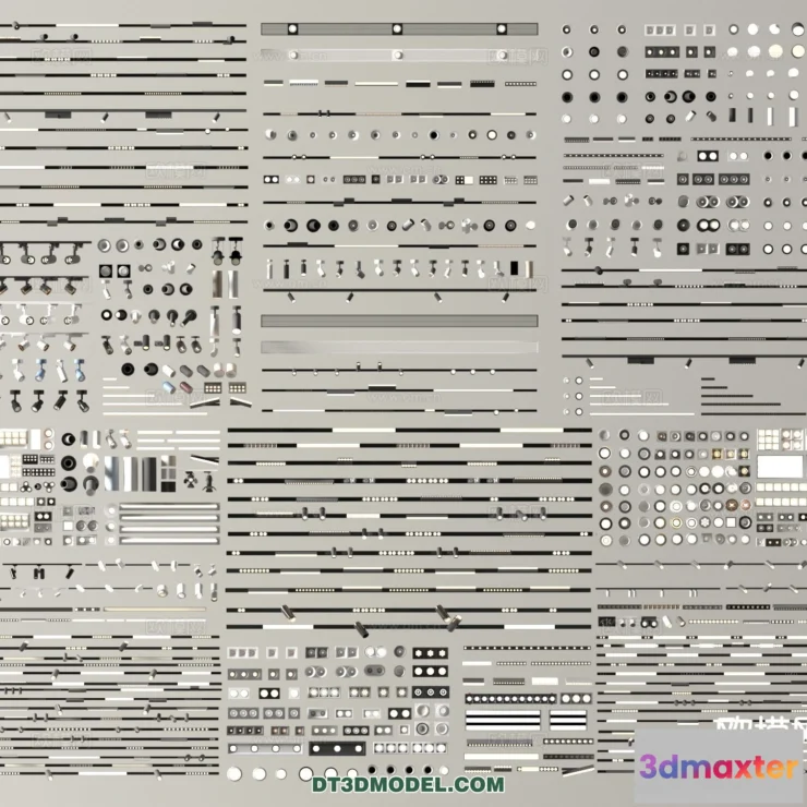 1516124 - Ceiling Lamp - 3D Model For Interior Design - 1232 3D Max