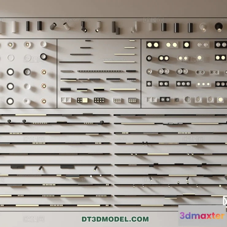 1516158 - Ceiling Lamp - 3D Model For Interior Design - 1249 3D Max