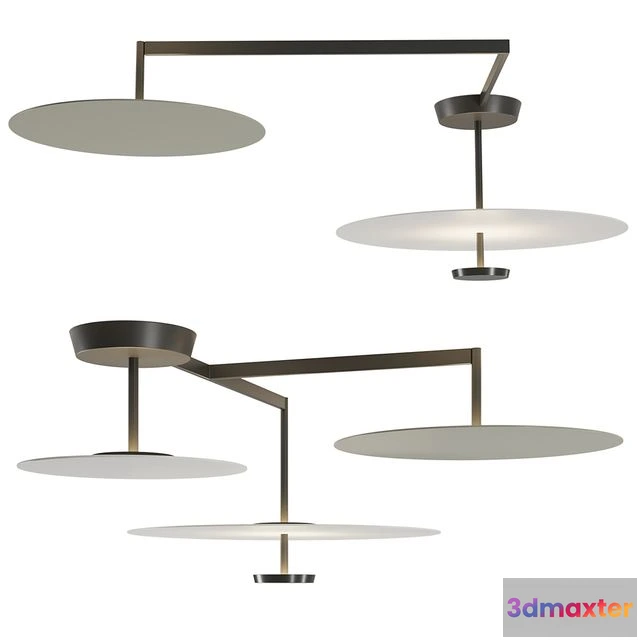 1541923 - Flat Ceiling Lamp by vibia 3D Max