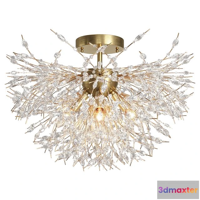 1556963 - Coruscating Beads Semi Flush Ceiling Light 3D Max