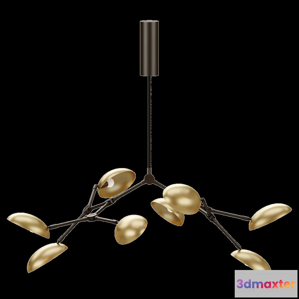1646884 - 101 Copenhagen - Chandelier Drop Mini - Brass 3D Max
