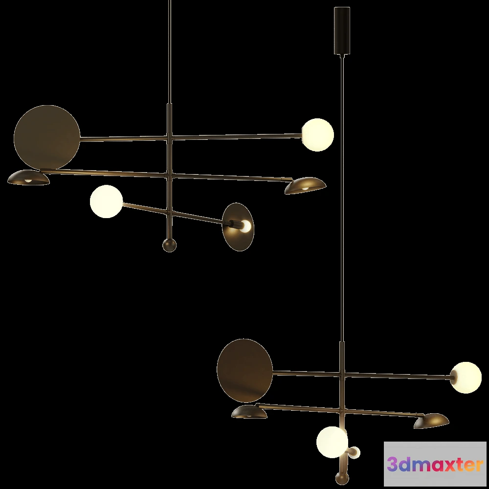 1646896 - 101 Copenhagen - Chandelier Sahn - Bronze 3D Max