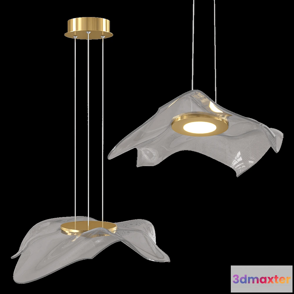 1646980 - Altavola Design - Pendant lamp LA101P2 gold 3D Max