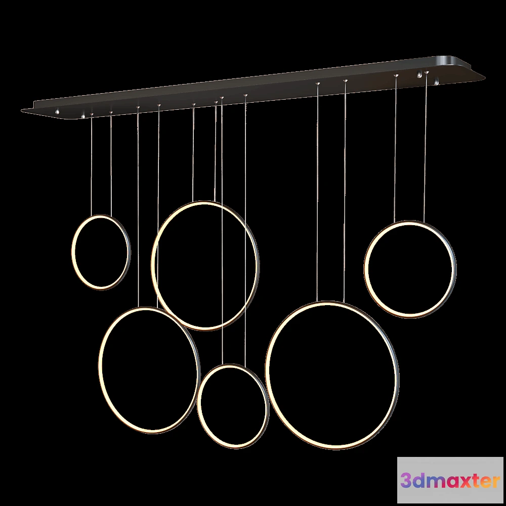 1646984 - Altavola Design - Pendant lamp Rings LLA076P 3D Max