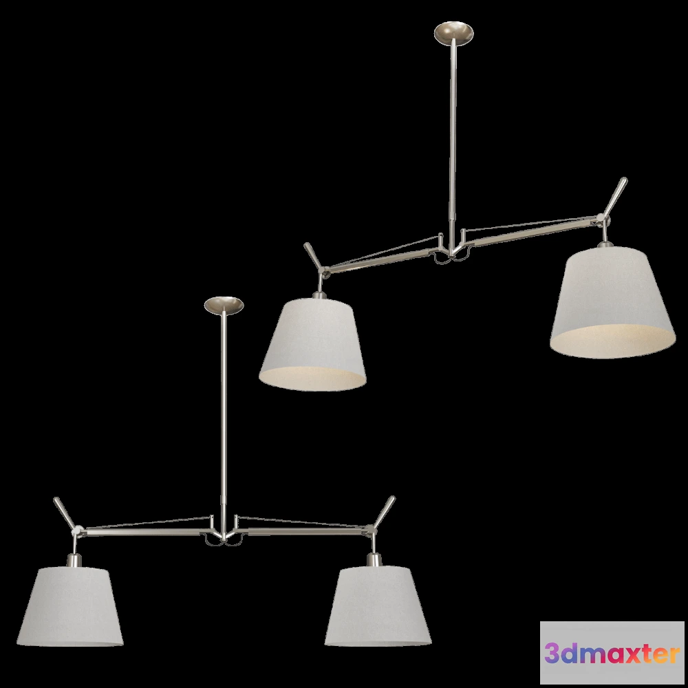 1647064 - Artemide - Pendant lamp Tolomeo Basculante Due Bracci 3D Max