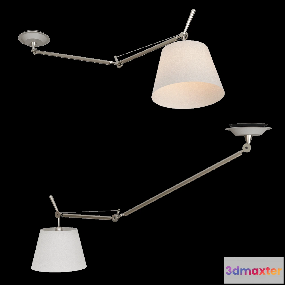 1647066 - Artemide - Pendant lamp Tolomeo decentralized 3D Max