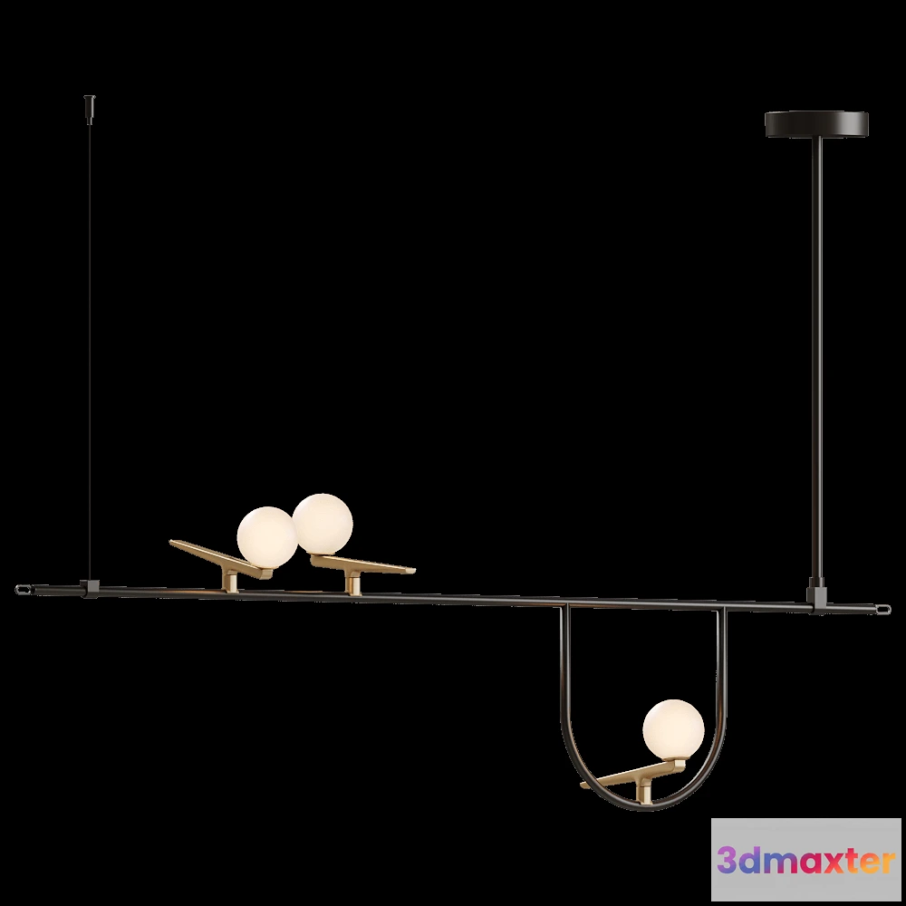 1647080 - Artemide - Ceiling lamp yanzi suspension 2 3D Max