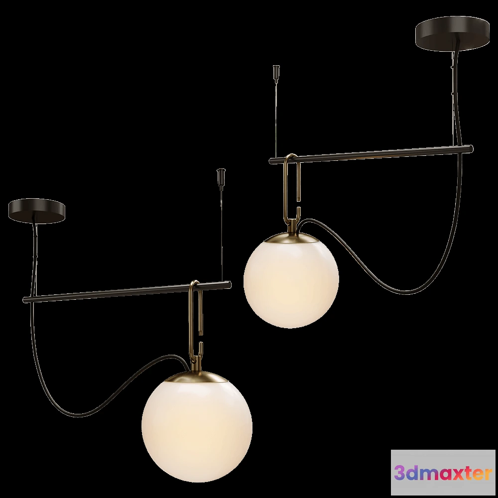 1647106 - Artemide - Pendant lamp NG suspension 3D Max