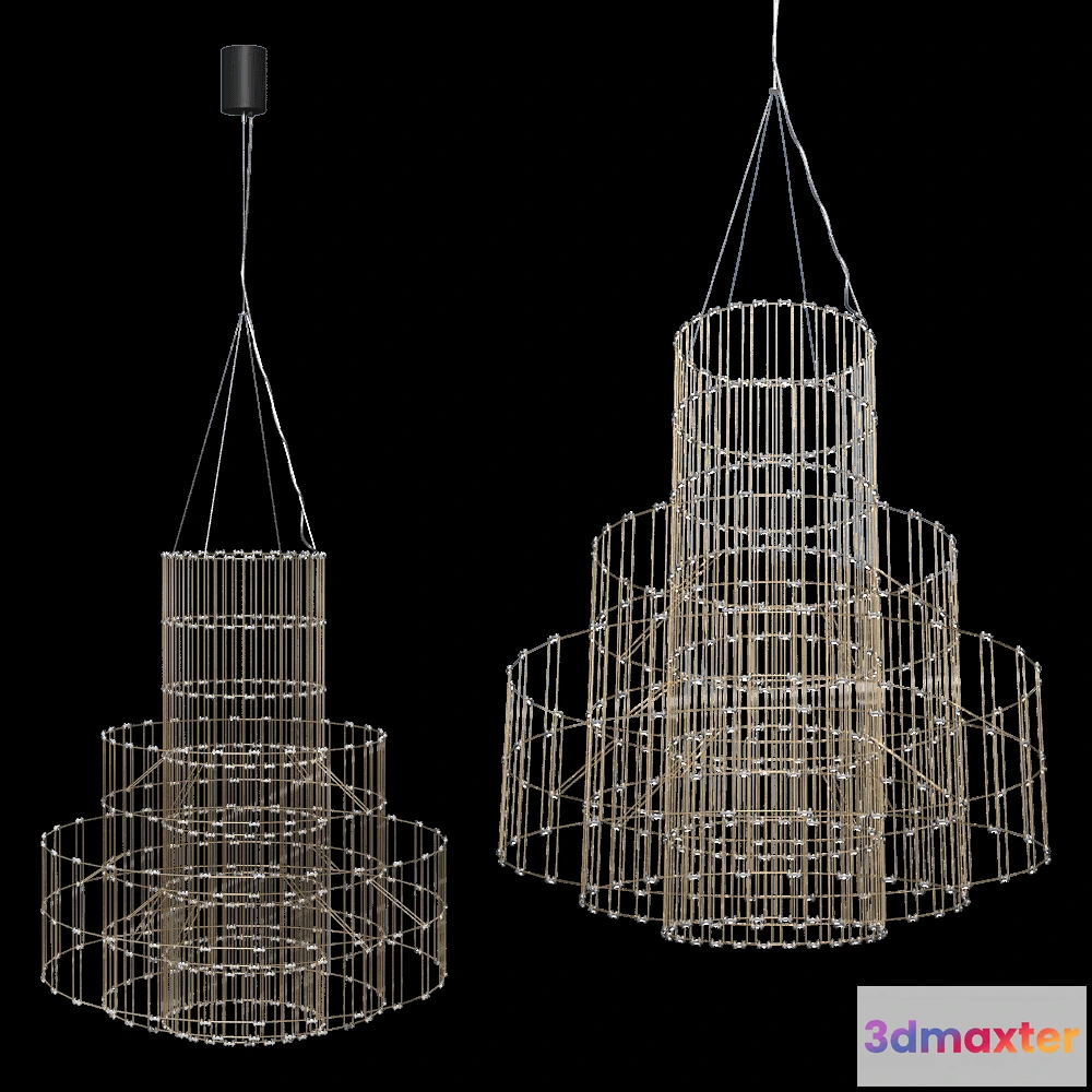 1647200 - Bezhko - Chandelier Cascade 2 3D Max