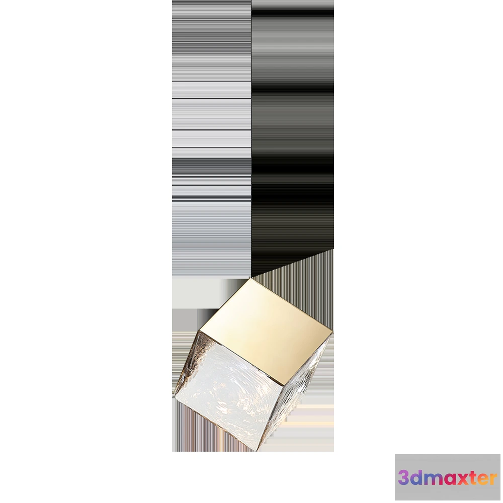 1647216 - BOMMA - Pyrite single pendant gold 3D Max