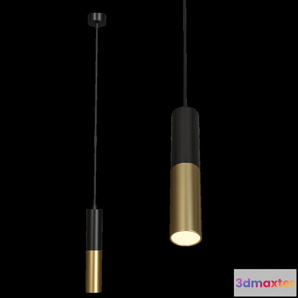 1647300 - Candellux Lighting - Ceiling lamp black gold 31-77677 3D Max