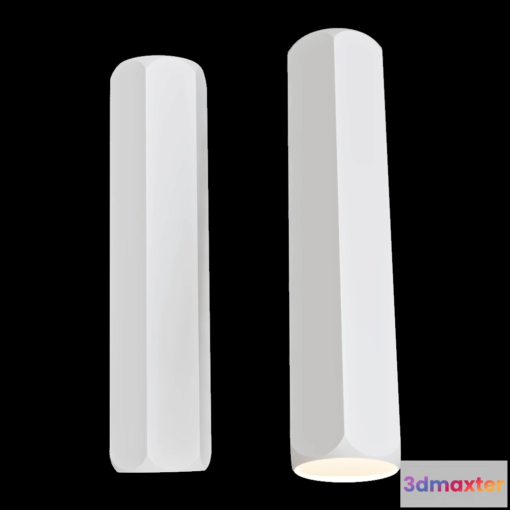 1647308 - Candellux Lighting - Ceiling lamp Tuba Candellux white hexagonal 2282800 3D Max