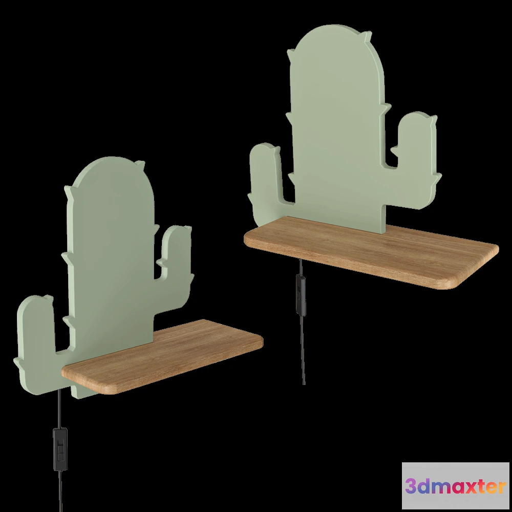 1647328 - Candellux Lighting - Wall lamp shelf Cactus 21-00996 3D Max