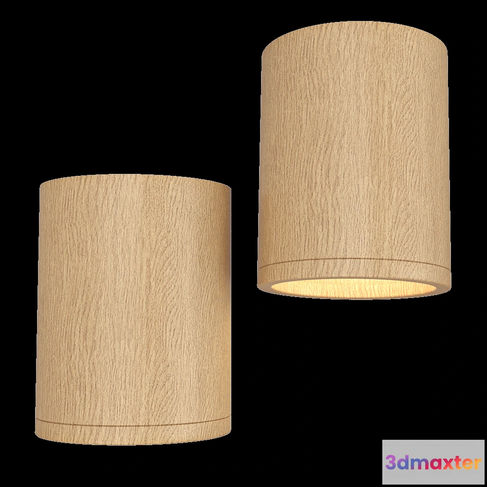 1647332 - Candellux Lighting - Ceiling lamp Tuba Wooden 3D Max