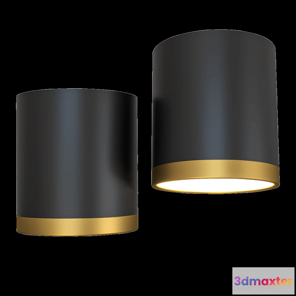 1647352 - Candellux Lighting - Ceiling lamp Tuba gold + 3D Max