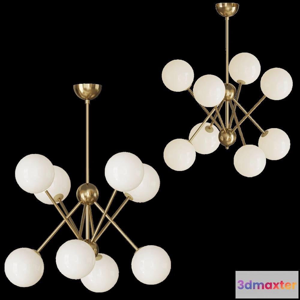 1647370 - Cangini & Tucci - Ceiling lamp Scarlett 4 3D Max