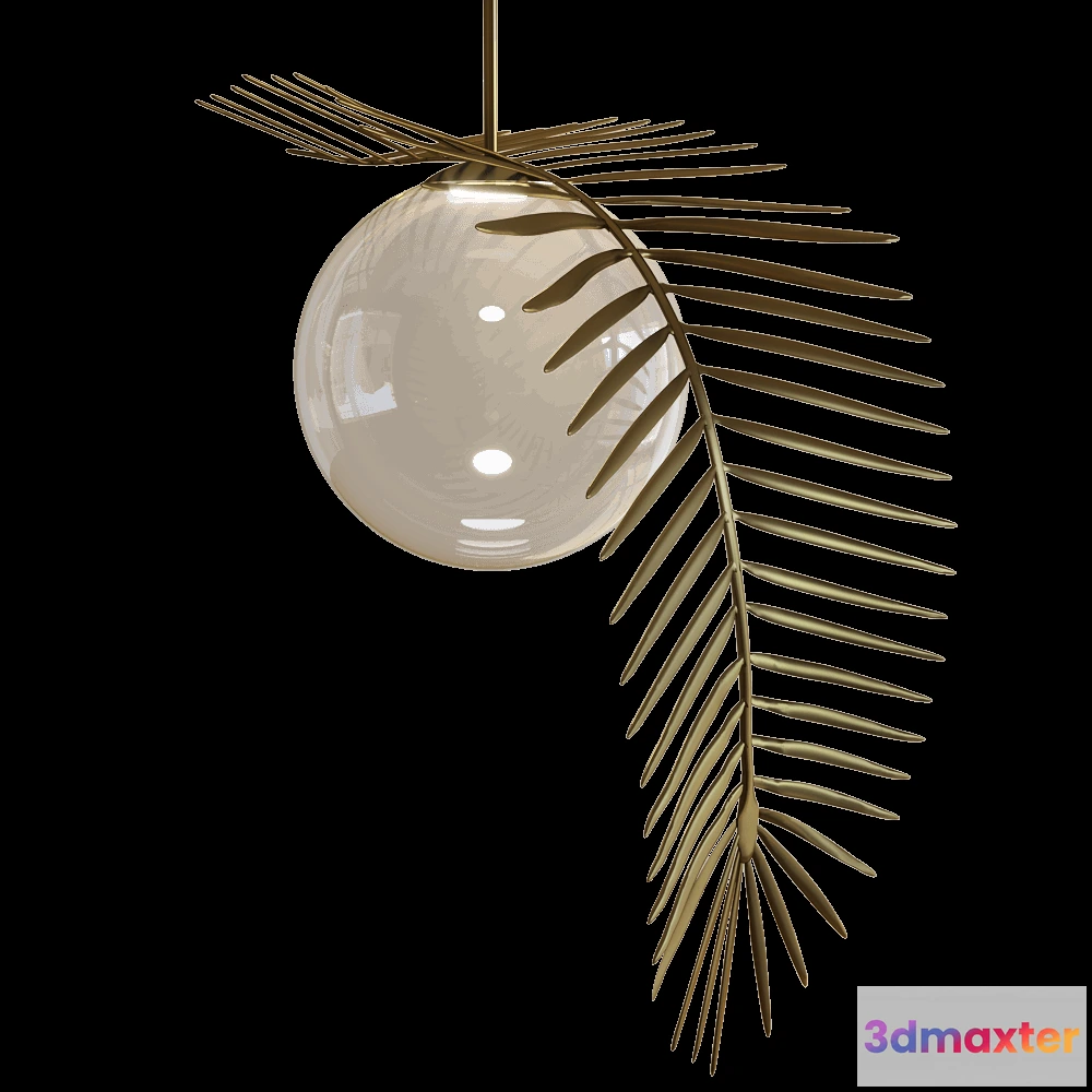 1647380 - Cangini & Tucci - Pendnat lamp Vegetal PALMA 1604.1L 3D Max