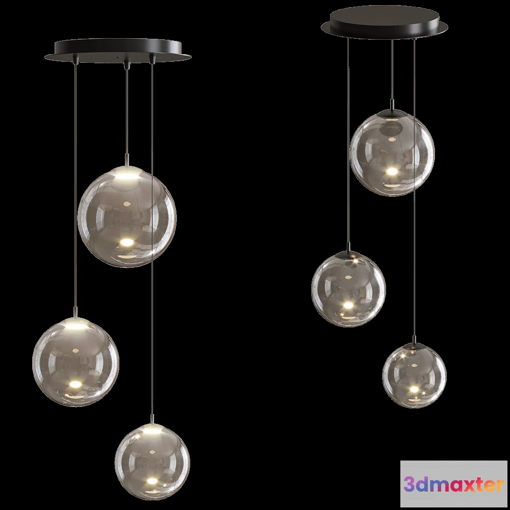 1647384 - Cangini & Tucci - Pendnat lamp Pit 6 3D Max