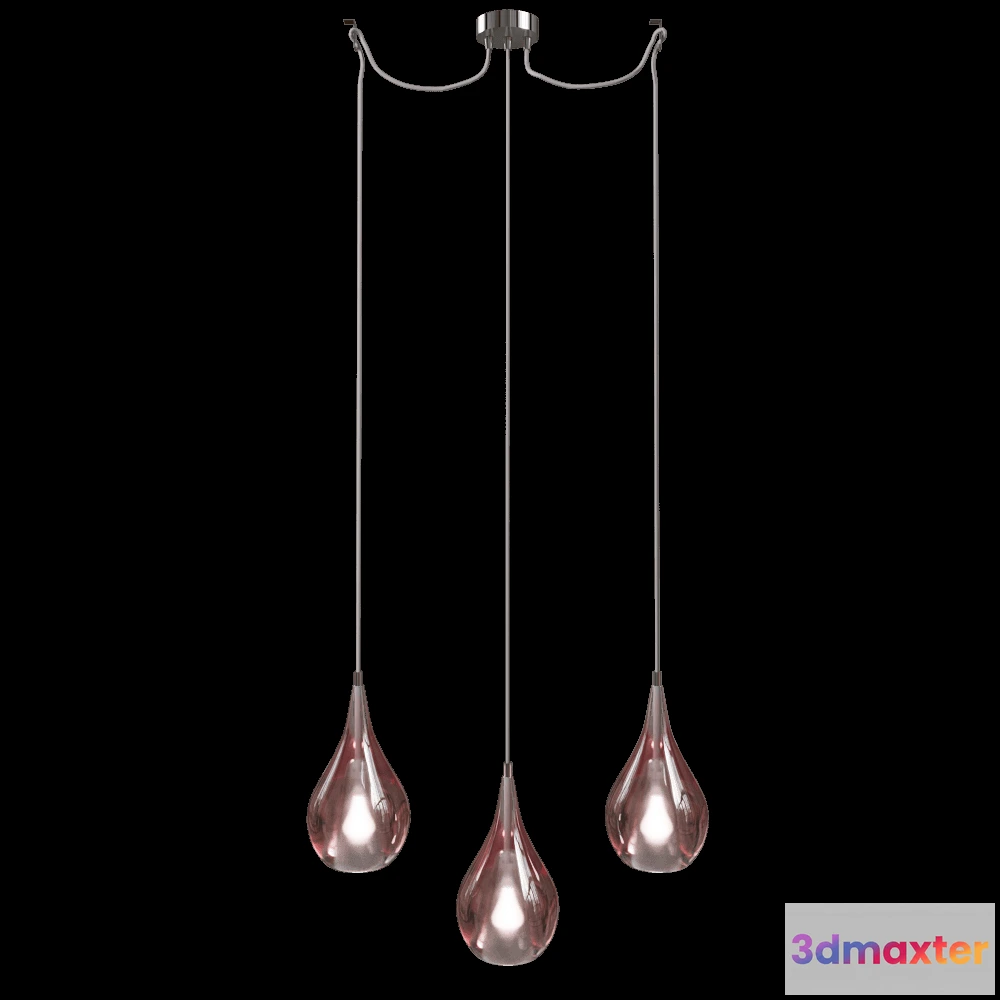 1647390 - Cangini & Tucci - Pendant lamp Zoe 1303.3L + 3D Max