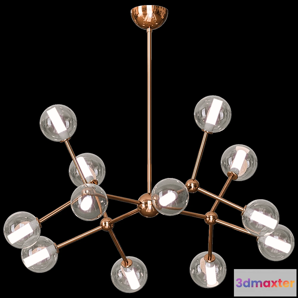 1647412 - Cangini & Tucci - Ceiling lamp Mirea 4 3D Max