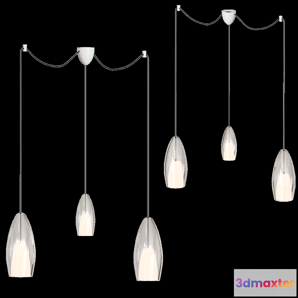 1647460 - Cangini & Tucci - Ceiling lamp Flute 5 3D Max