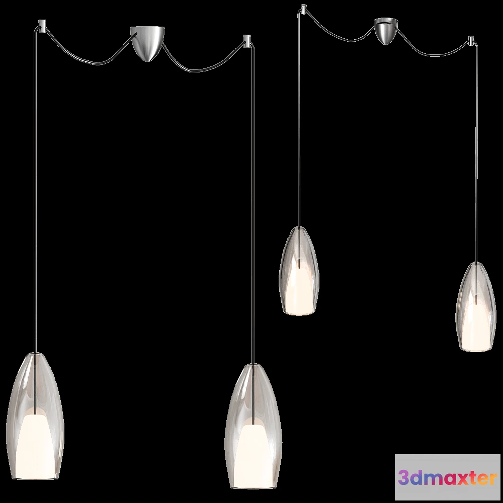 1647462 - Cangini & Tucci - Pendnat lamp Flute 4 3D Max