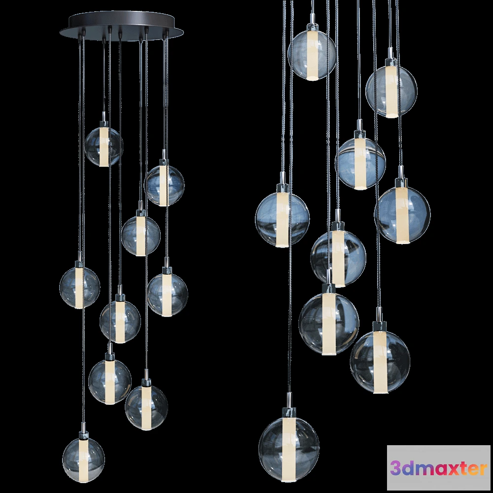 1647482 - Cangini & Tucci - Pendant lamp Eclisse 1299.9L 3D Max