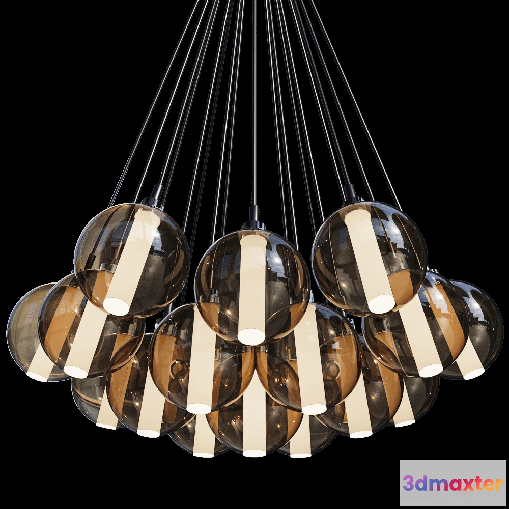 1647486 - Cangini & Tucci - Pendant lamp Eclisse 1292.19L 3D Max
