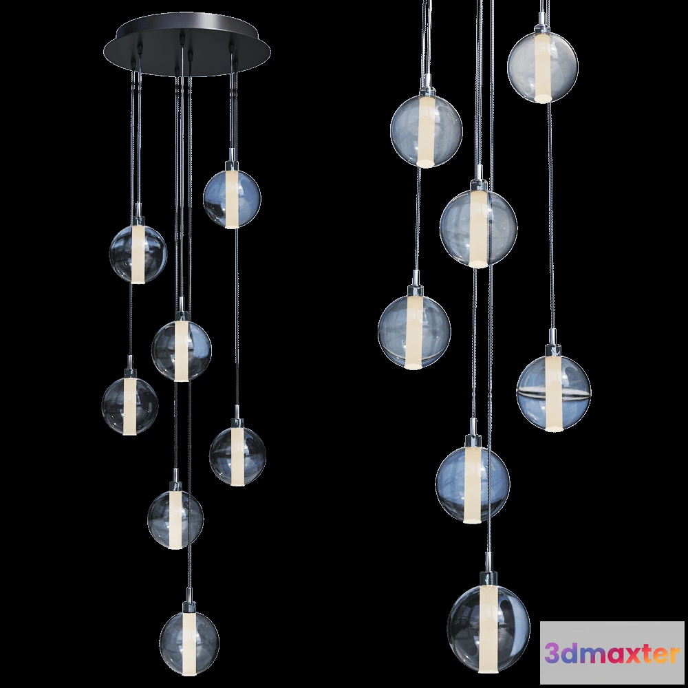 1647492 - Cangini & Tucci - Pendant lamp Eclisse 1299.7L 3D Max