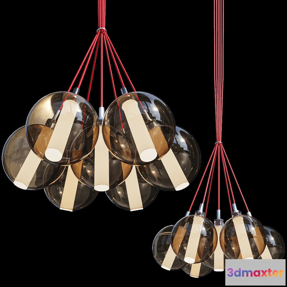 1647494 - Cangini & Tucci - Pendant lamp Eclisse 1292.L7 3D Max