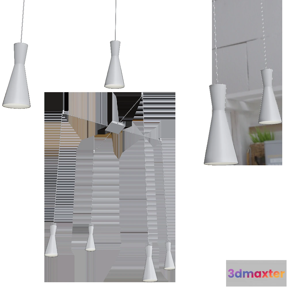 1647528 - Cattaneo Illuminazione - Pendant lamp Time 3D Max