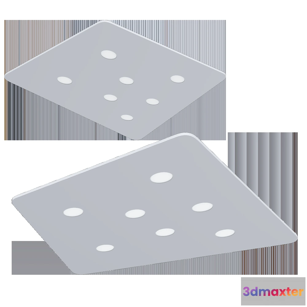 1647530 - Cattaneo Illuminazione - Ceiling lamp Fuorisquadra 3D Max