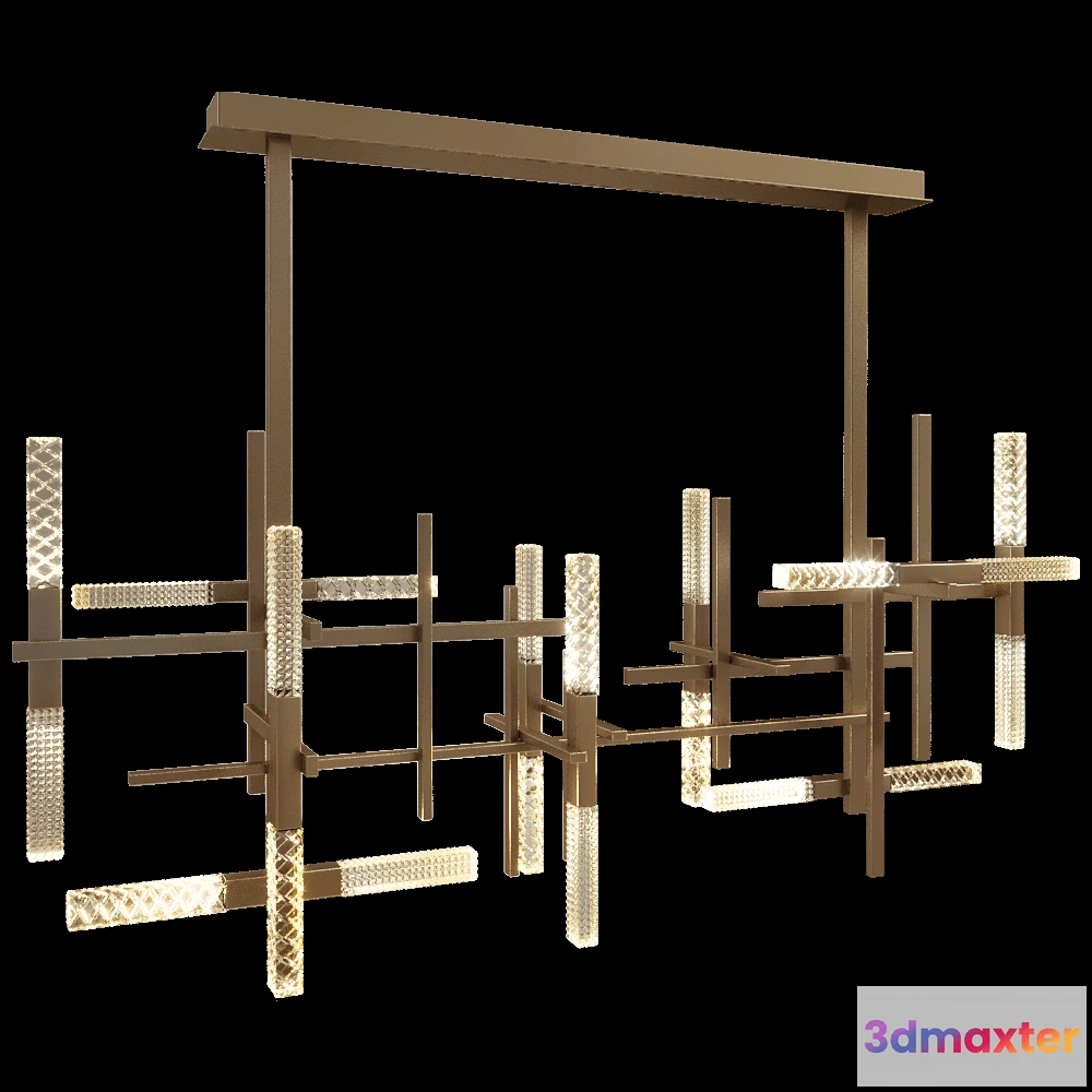 1647616 - Contardi  - Pendant lamp Mikado so Double 3D Max