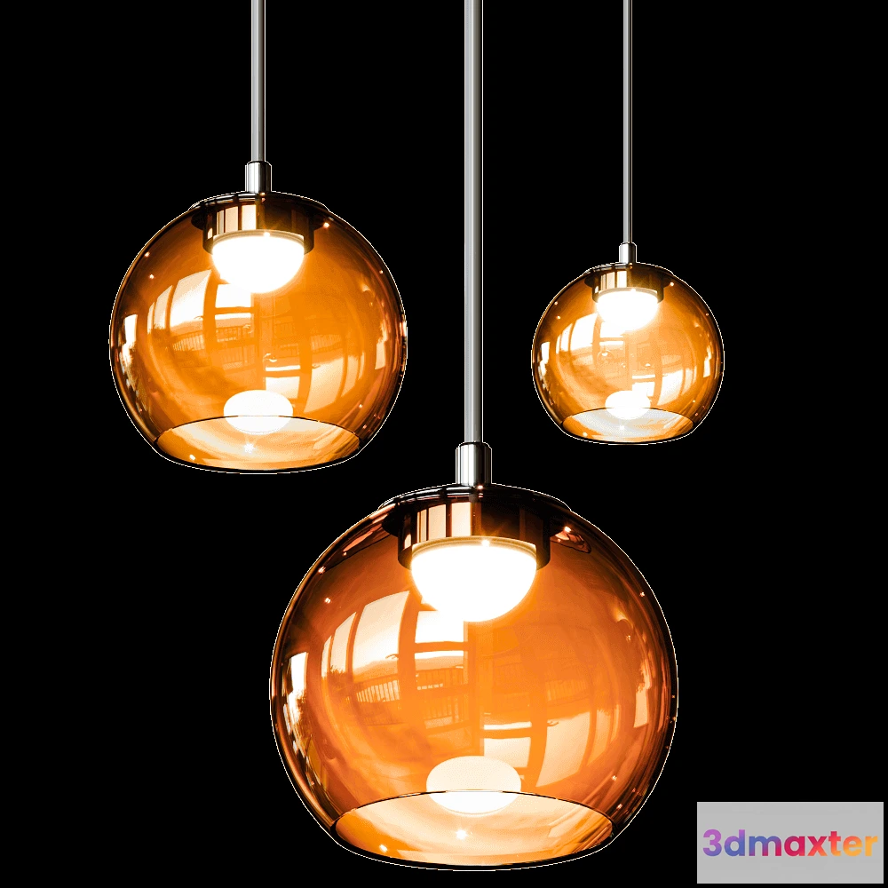 1647630 - Contardi  - Pendant lamp Kubric 3D Max