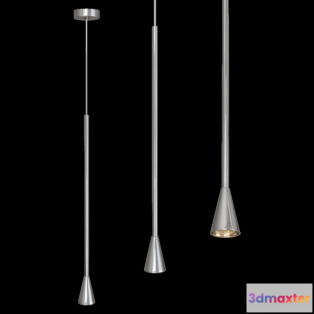 1647722 - CRYSTAL LUX - Pendant lamp Enero SP1 Chrome 3D Max