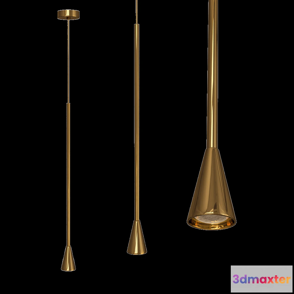 1647746 - CRYSTAL LUX - Pendant lamp Enero SP1 Brass 3D Max