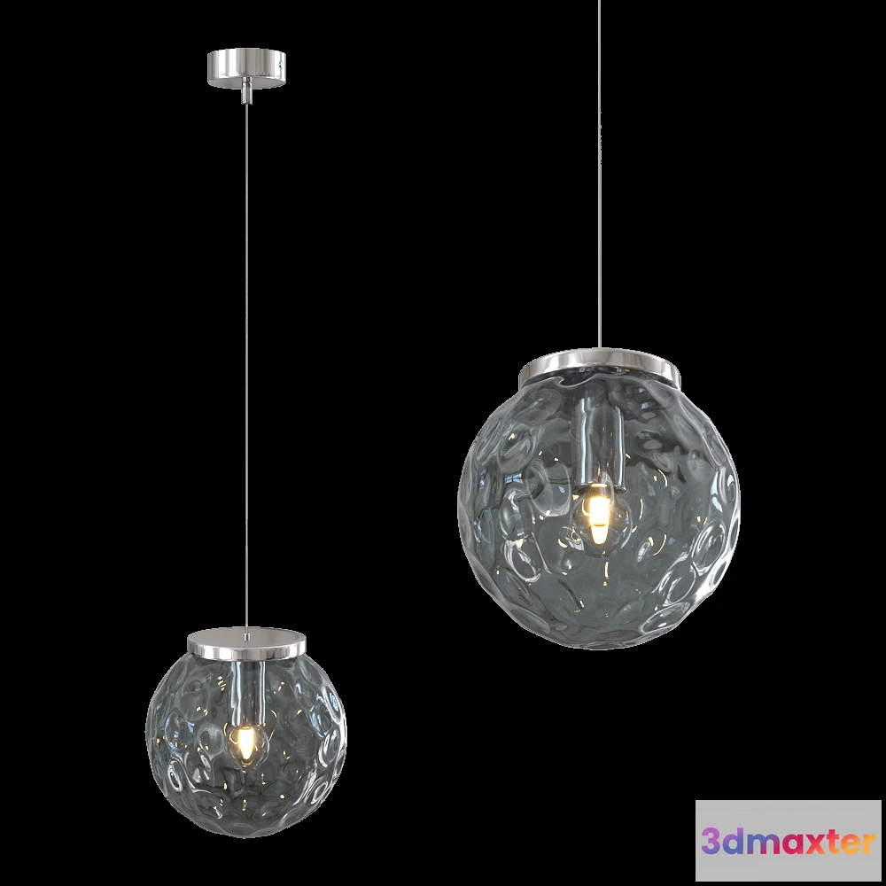 1647760 - CRYSTAL LUX - Pendant lamp Mayo SP1 D200 ChromeBlue 3D Max