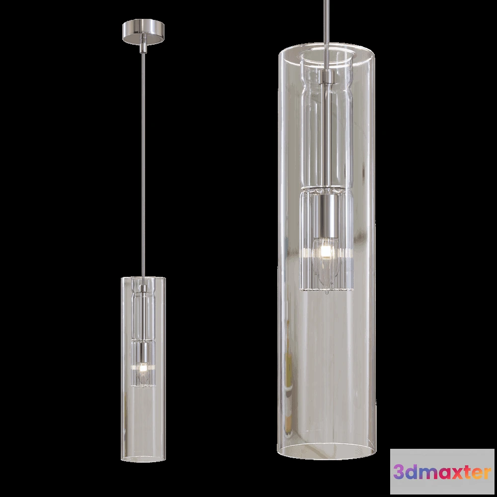 1647762 - CRYSTAL LUX - Pendant lamp Beleza SP1 F Chrome 3D Max