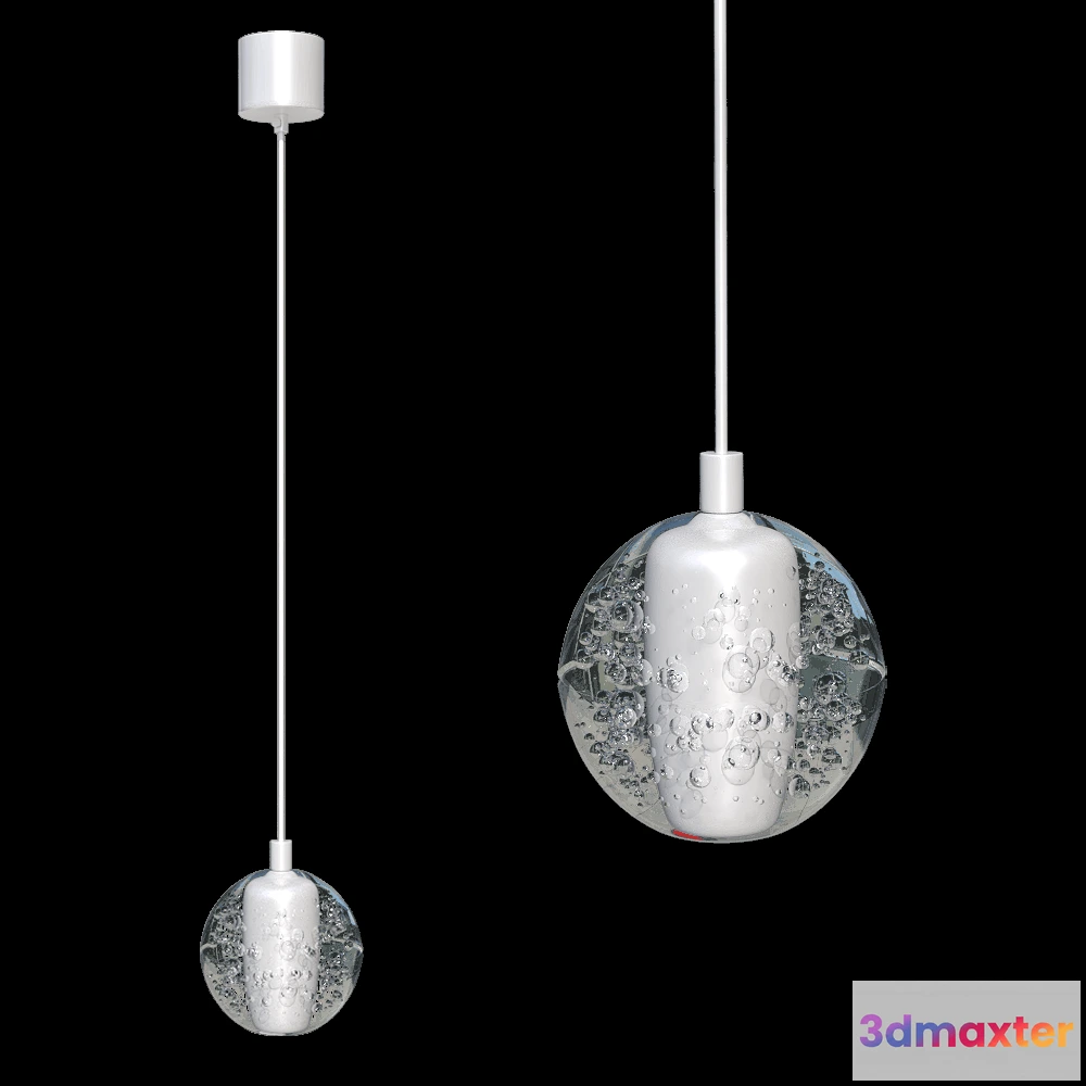 1647776 - CRYSTAL LUX - Pendant lamp Gaspar SP1 White 3D Max