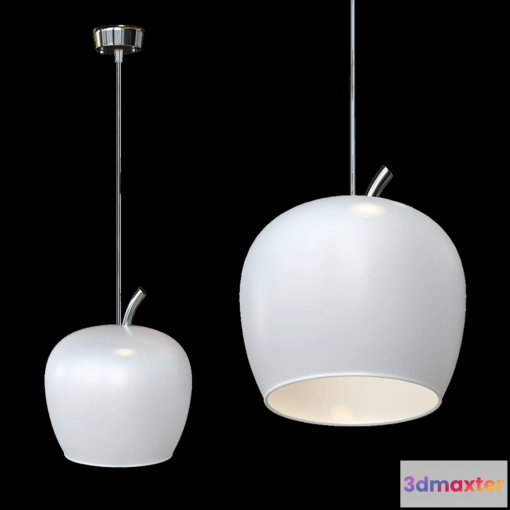 1647804 - CRYSTAL LUX - Pendant lamp Amor SP1 white 3D Max