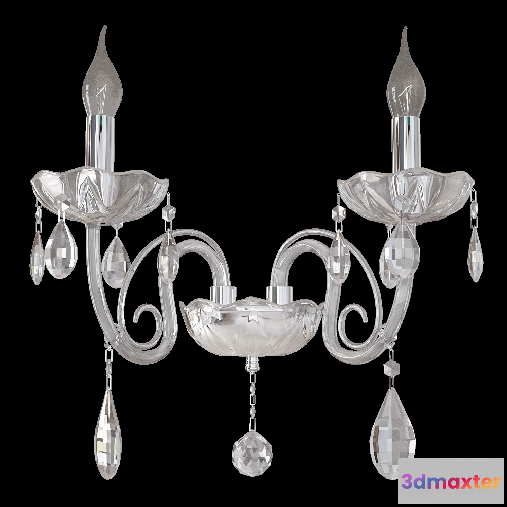 1647818 - CRYSTAL LUX - Wall lamp Glamor AP2 3D Max