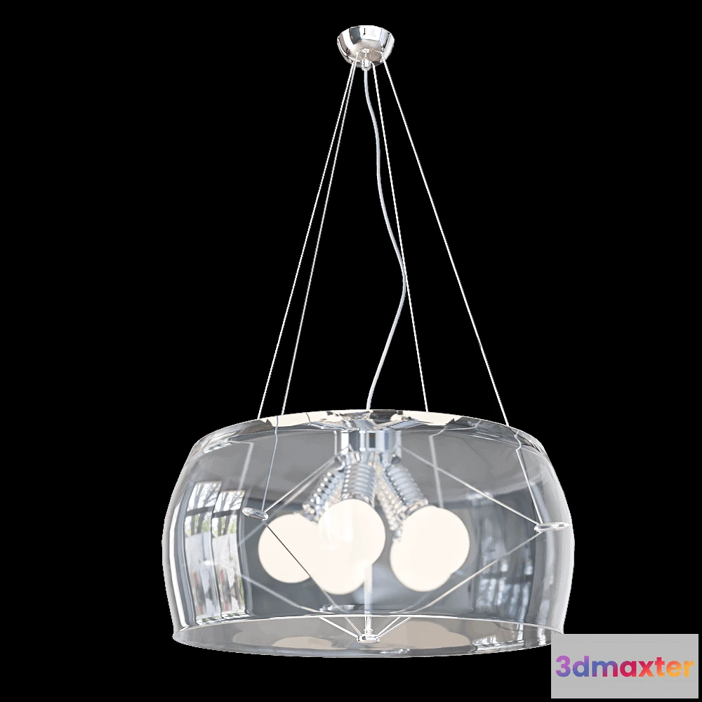 1647836 - CRYSTAL LUX - Pendant lamp Style SP5 Transparent 3D Max