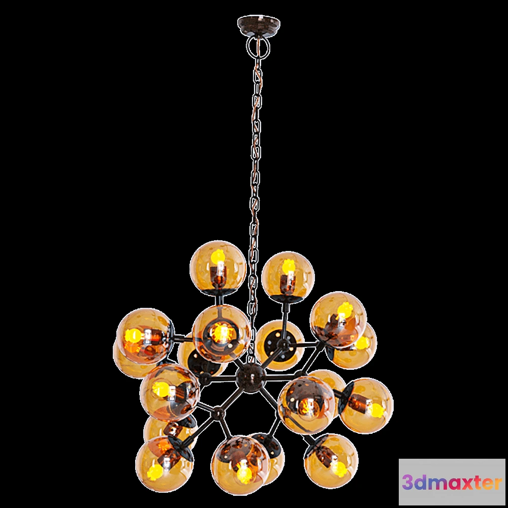 1647906 - CRYSTAL LUX - Pendant lmap Medea SP18 3D Max
