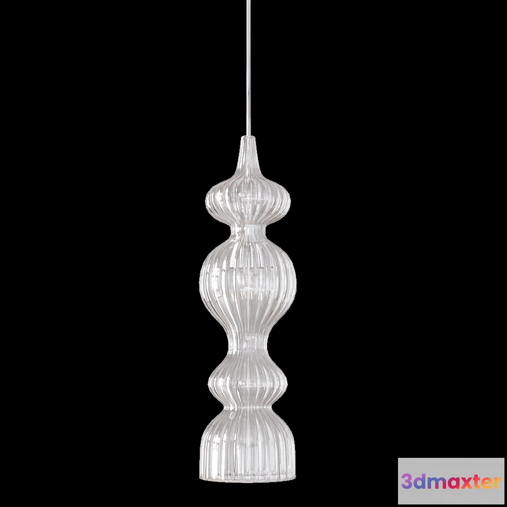 1647922 - CRYSTAL LUX - Pendant lamp Iris SP1 A chrome 3D Max