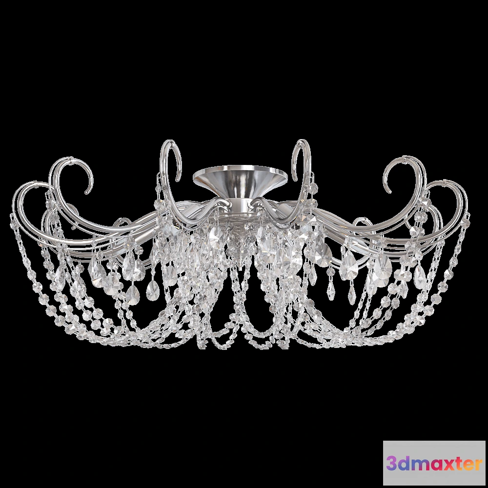 1647932 - CRYSTAL LUX - Ceiling lamp Imperia PL6 ChromeSmoke 3D Max