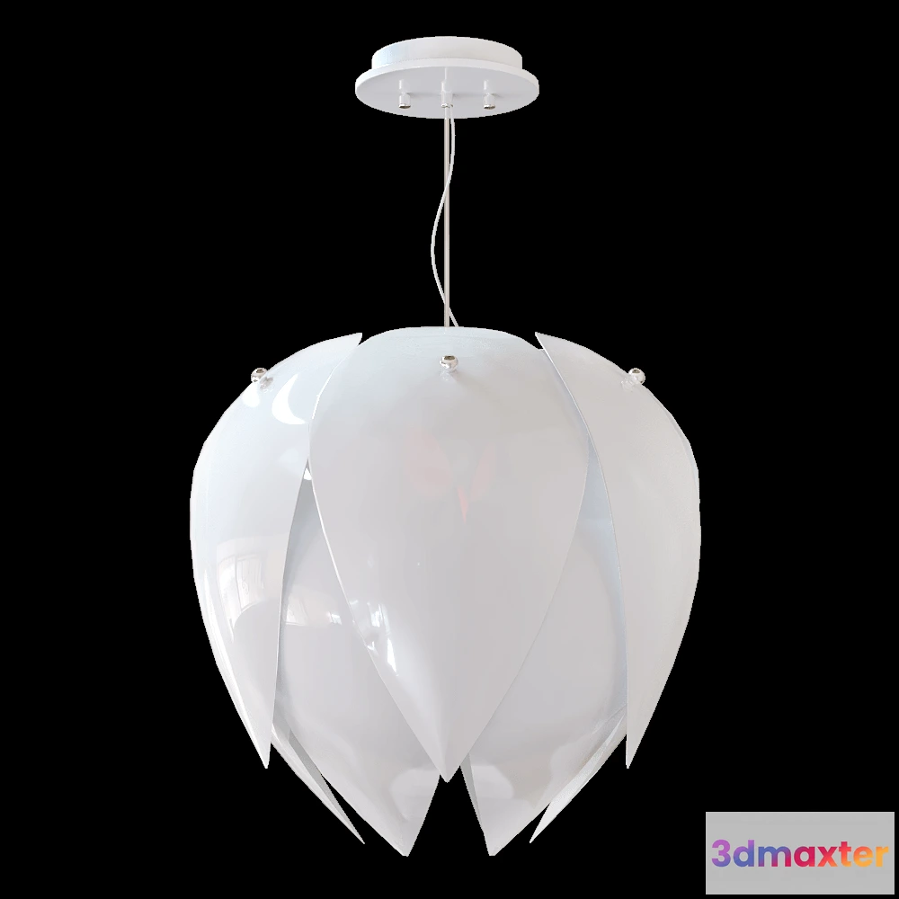 1647940 - CRYSTAL LUX - Pendant lamp Flurry SP3 3D Max