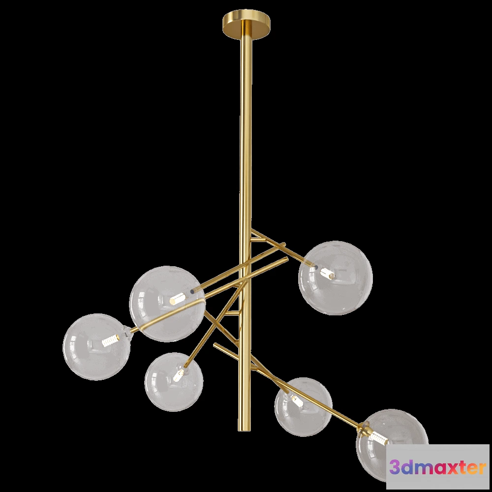 1647960 - CRYSTAL LUX - Pendant lamp Marcos SP6 bronze 3D Max